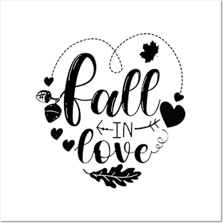 Fall in love Posters and Art